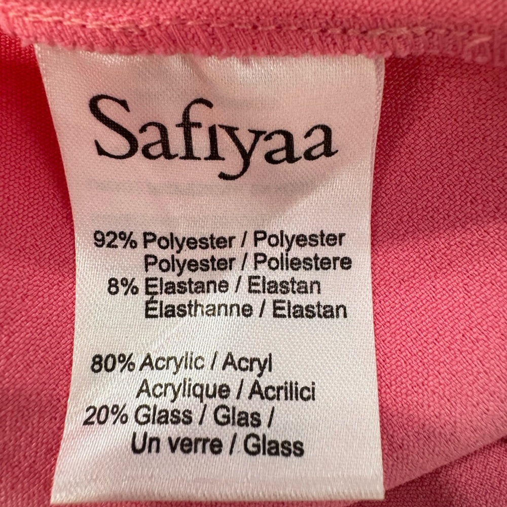 Safiyaa Rory Off-the-Shoulder Gown Pink Long Sleeve Maxi Dress - Picture 13 of 14